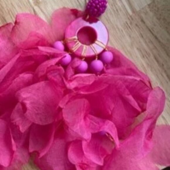 Pink Petal Earrings - Picture 12 of 12